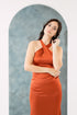GS Party: Anna Halter/Backless Silk Maxi